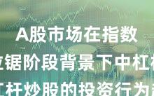 A股市场在指数反复拉锯阶段背景下中杠杆炒股的投资行为趋势研判